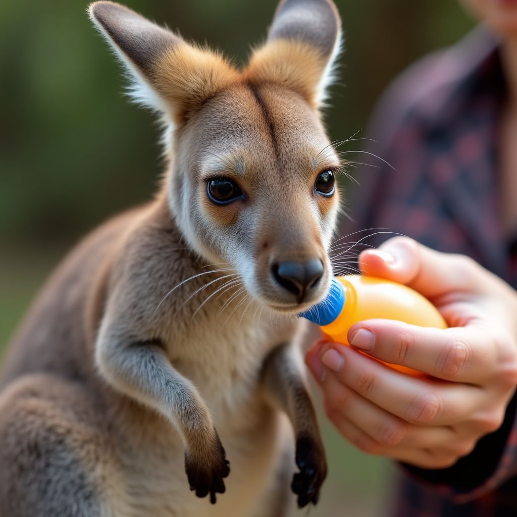 Rescued Joey Kangaroo